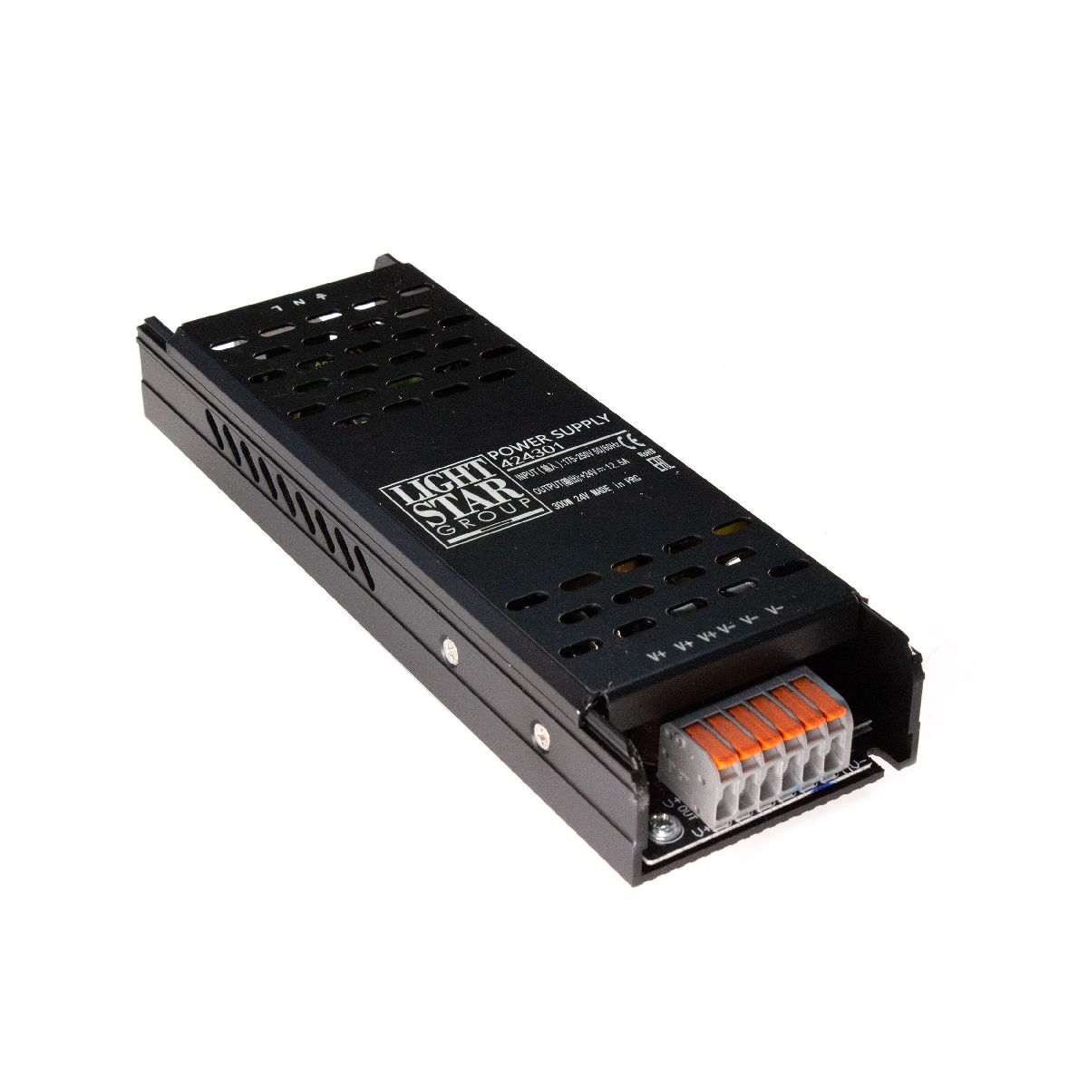 Блок питания для светодиодной ленты Lightstar 300Вт DC24В 12.5А IP20 424301 Блок питания для светодиодной ленты Lightstar 300Вт DC24В 12.5А IP20 424301
