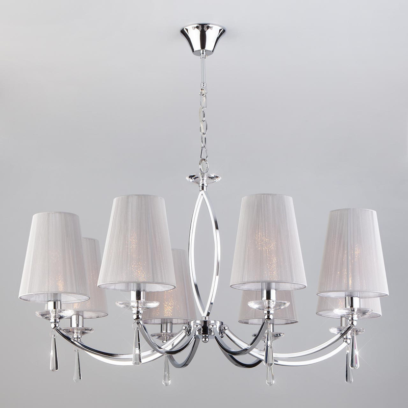 Подвесная люстра Eurosvet Valery 60079/8 хром Подвесная люстра Eurosvet Valery 60079/8 хром