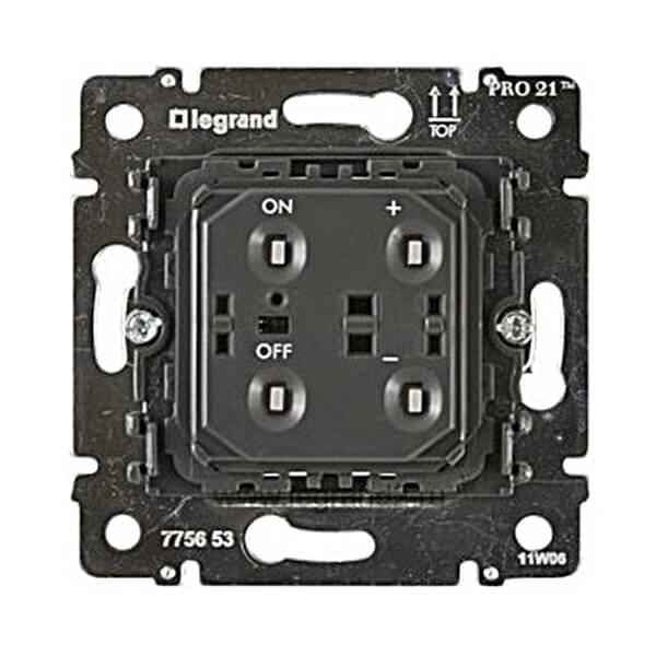 Диммер кнопочный Legrand Galea Life 600W 775653 Диммер кнопочный Legrand Galea Life 600W 775653