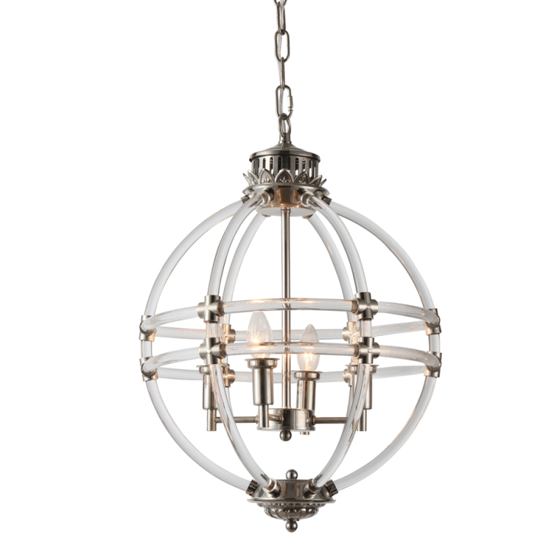 Подвесная люстра Delight Collection Impero KM0766P-4 nickel Подвесная люстра Delight Collection Impero KM0766P-4 nickel