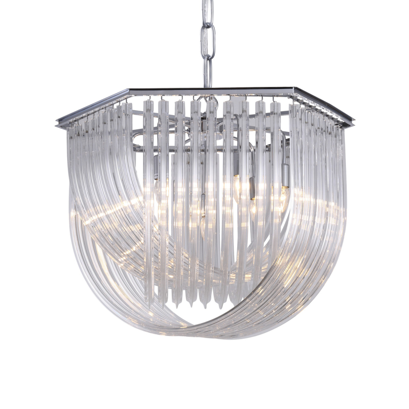 Подвесной светильник Delight Collection Murano Glass KR0116P-7L/A chrome Подвесной светильник Delight Collection Murano Glass KR0116P-7L/A chrome