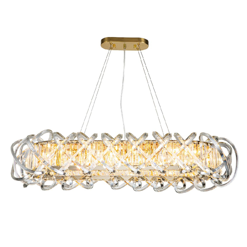 Подвесная люстра Indigo Braccia 12007/12PL Gold V000400 Подвесная люстра Indigo Braccia 12007/12PL Gold V000400