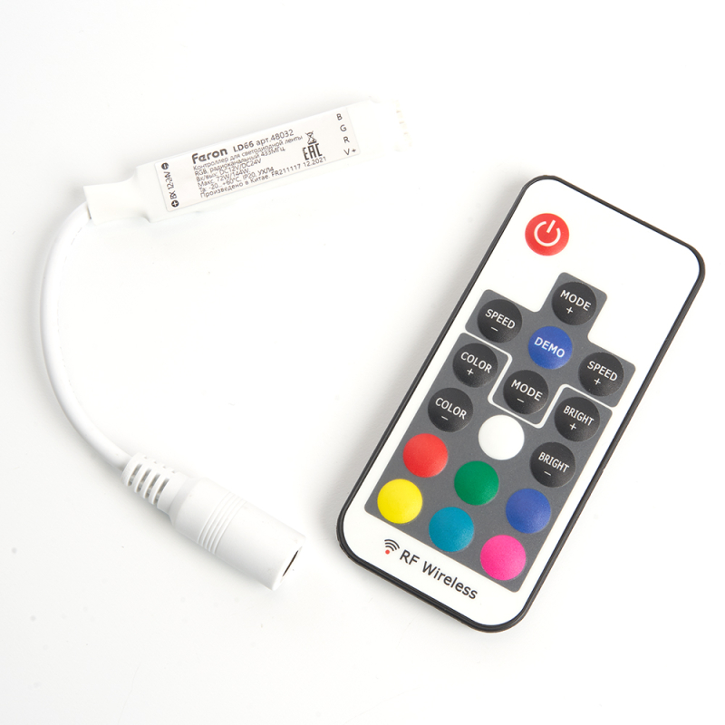 Контроллер RGB мини для светодиодной ленты Feron LD66 48032 Контроллер RGB мини для светодиодной ленты Feron LD66 48032