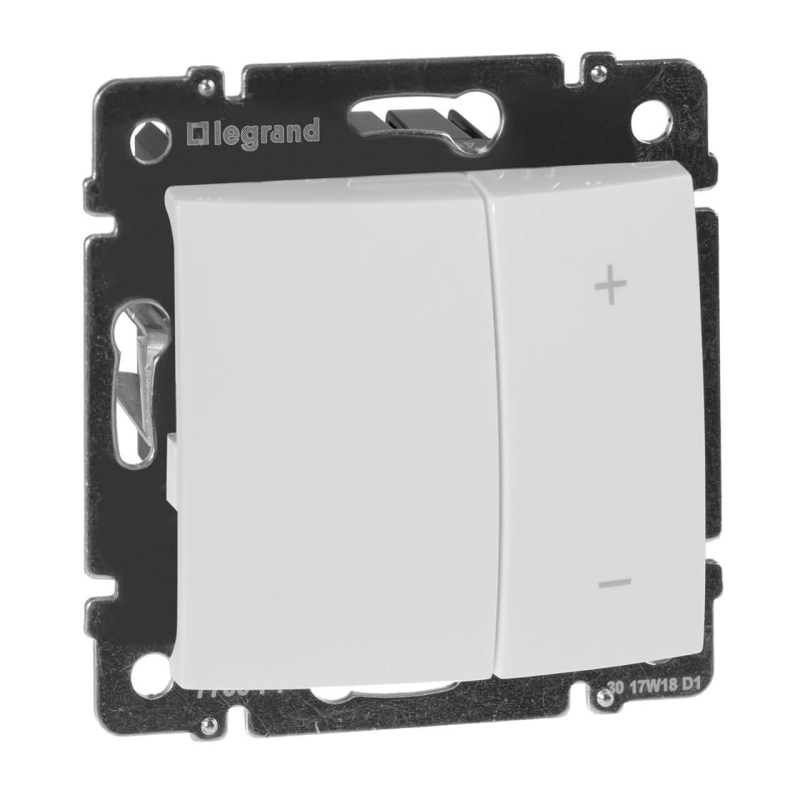 Диммер кнопочный Legrand Valena 600W белый 770074 Диммер кнопочный Legrand Valena 600W белый 770074