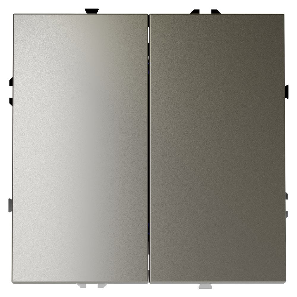 Выключатель двухклавишный Voltum S70 VLS020104 (шелк)