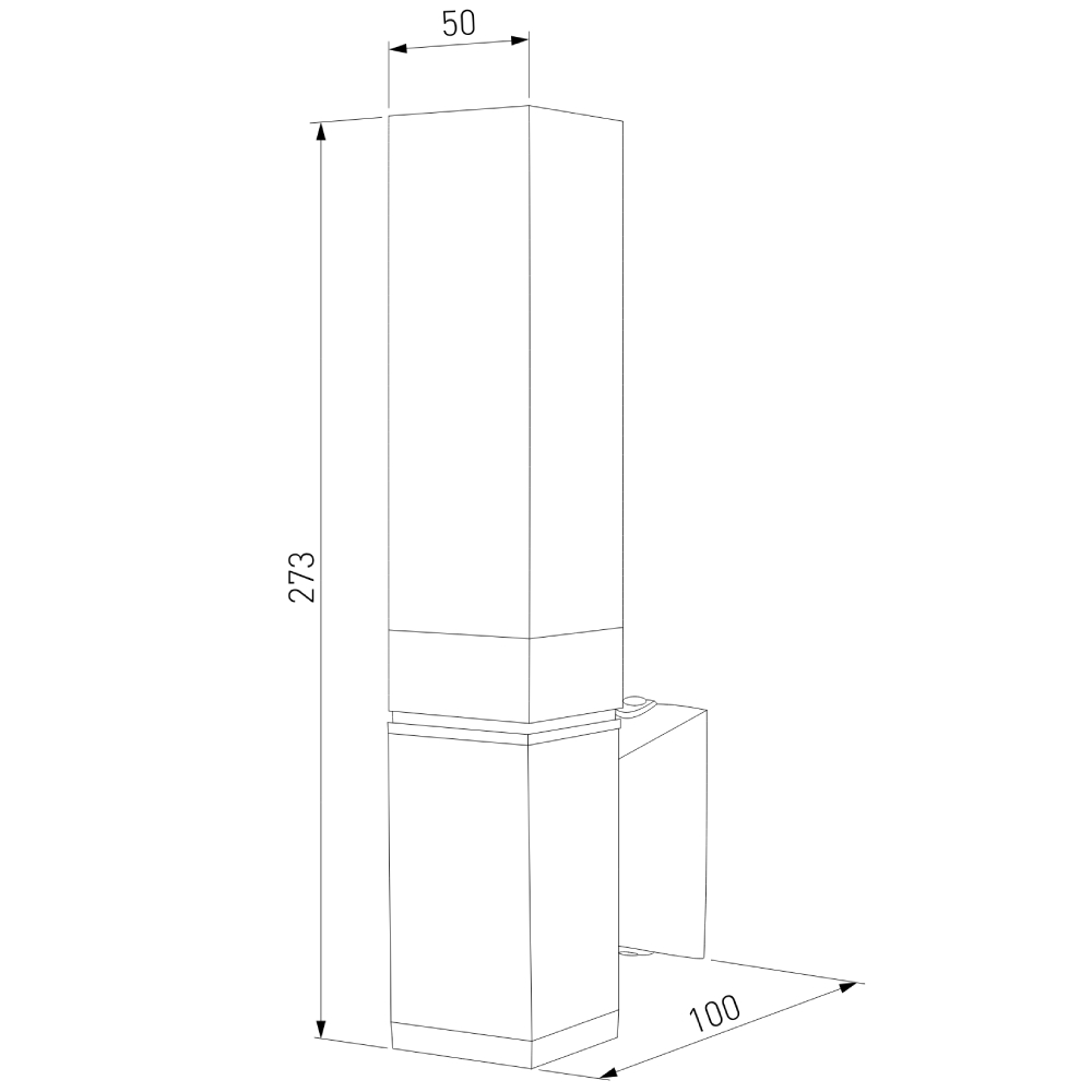 Уличный настенный светильник Elektrostandard 1534 TECHNO LED 4690389168727