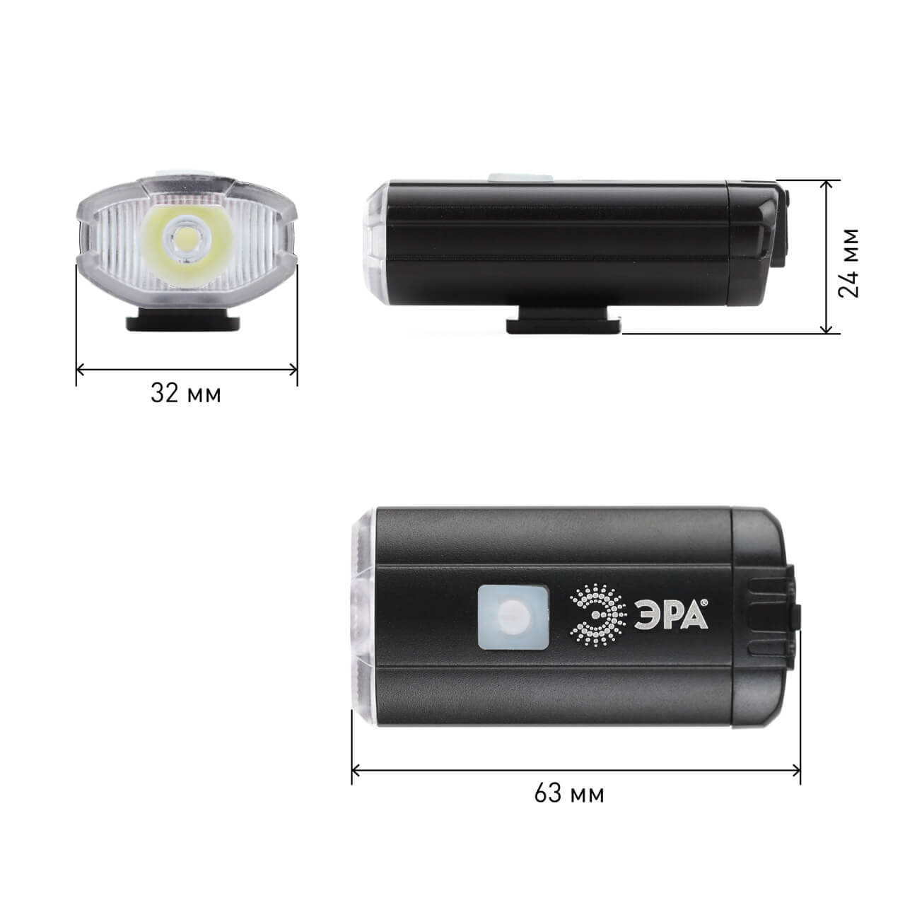 Велосипедный светодиодный фонарь ЭРА VA-801 Б0039624