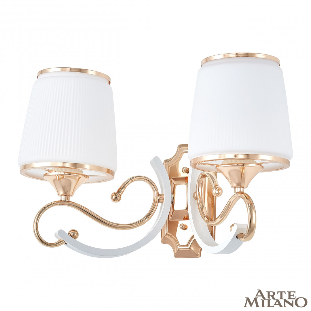Бра Arte Milano Florentia-3857 303857/2W Wh/Gd Бра Arte Milano Florentia-3857 303857/2W Wh/Gd