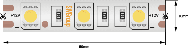 Светодиодная лента SWG SWG560-12-14.4-W-68-М 009270 Светодиодная лента SWG SWG560-12-14.4-W-68-М 009270