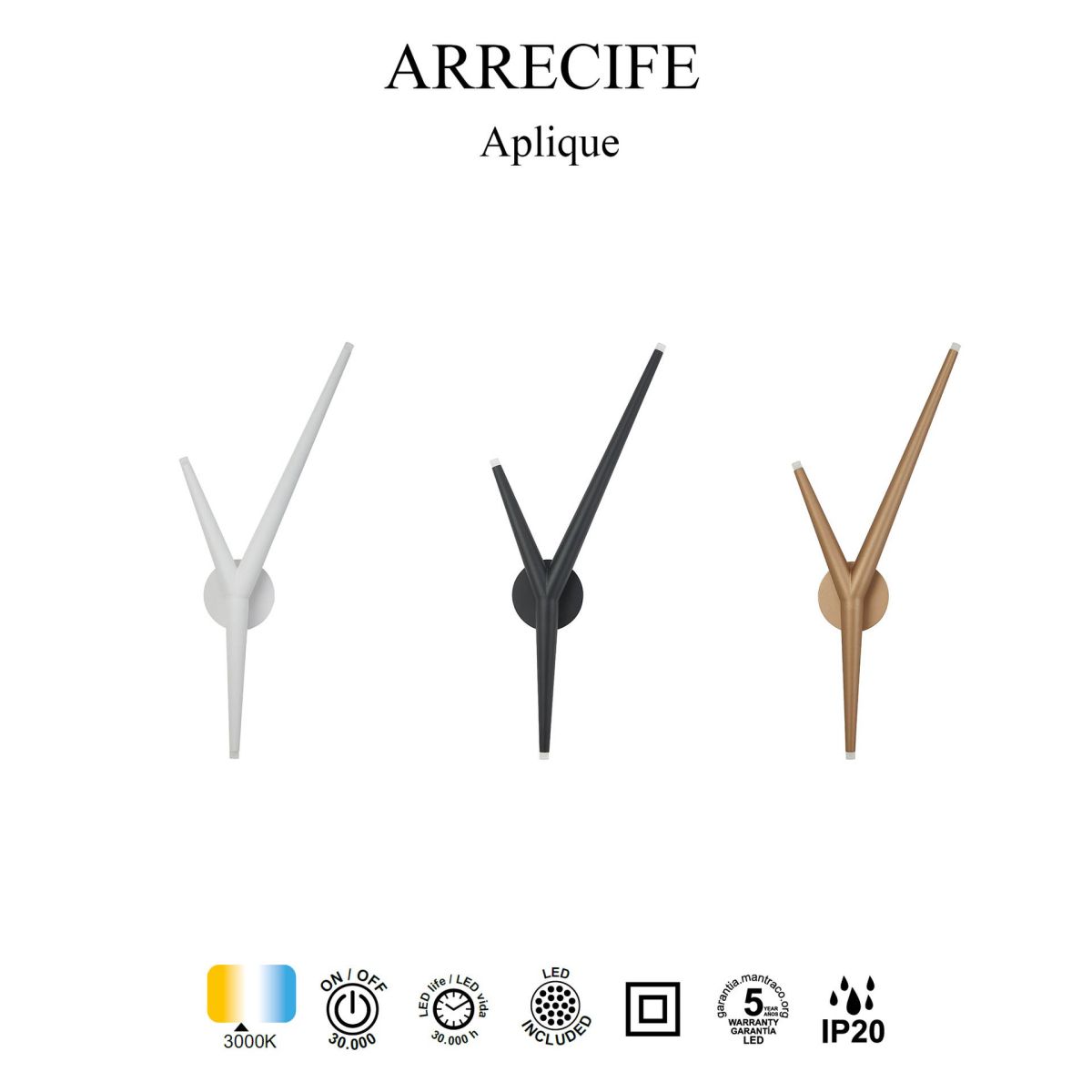 Настенный светильник Mantra Arrecife 9230