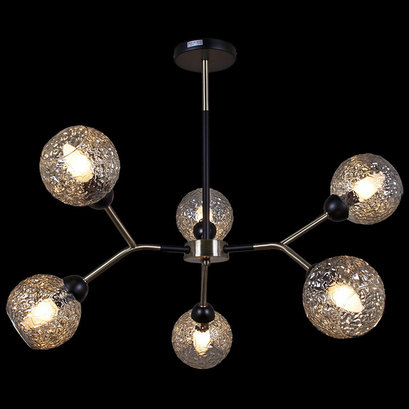 Люстра на штанге Illumico IL0268-6PSQ-79 BK AB Люстра на штанге Illumico IL0268-6PSQ-79 BK AB