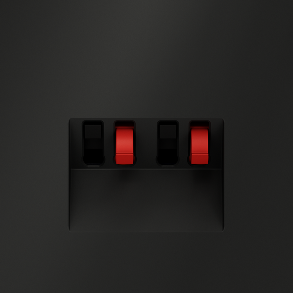 Розетка акустическая Voltum S70 VLS060308 (черный матовый)