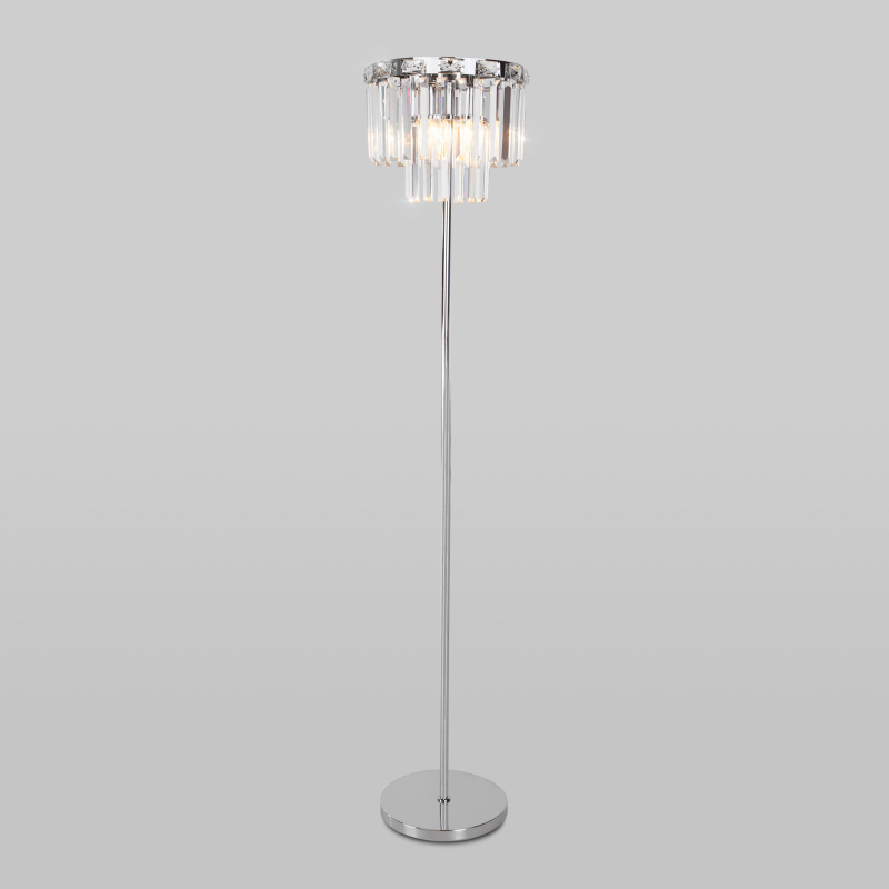 Торшер Eurosvet Elegante 01137/3 хром/прозрачный хрусталь Strotskis a060650 Торшер Eurosvet Elegante 01137/3 хром/прозрачный хрусталь Strotskis a060650