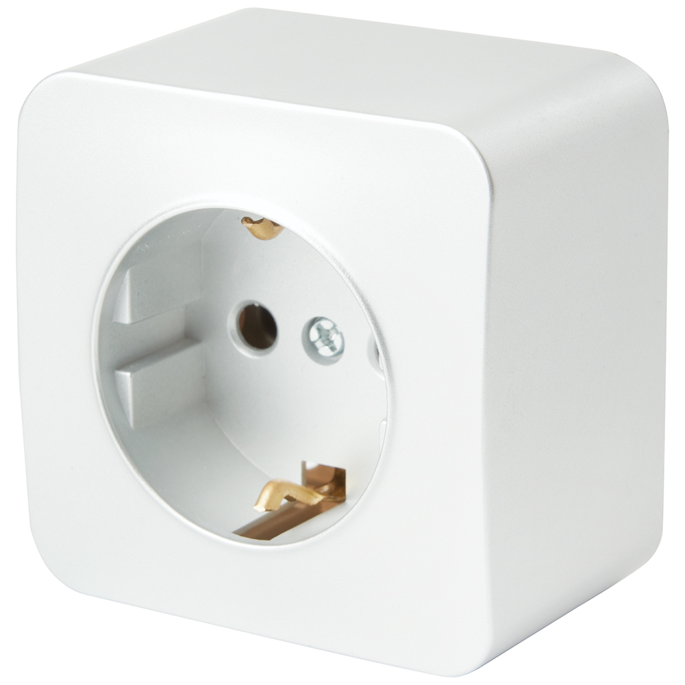 Розетка 1-местная с/з Stekker София MST16-11-01 49302