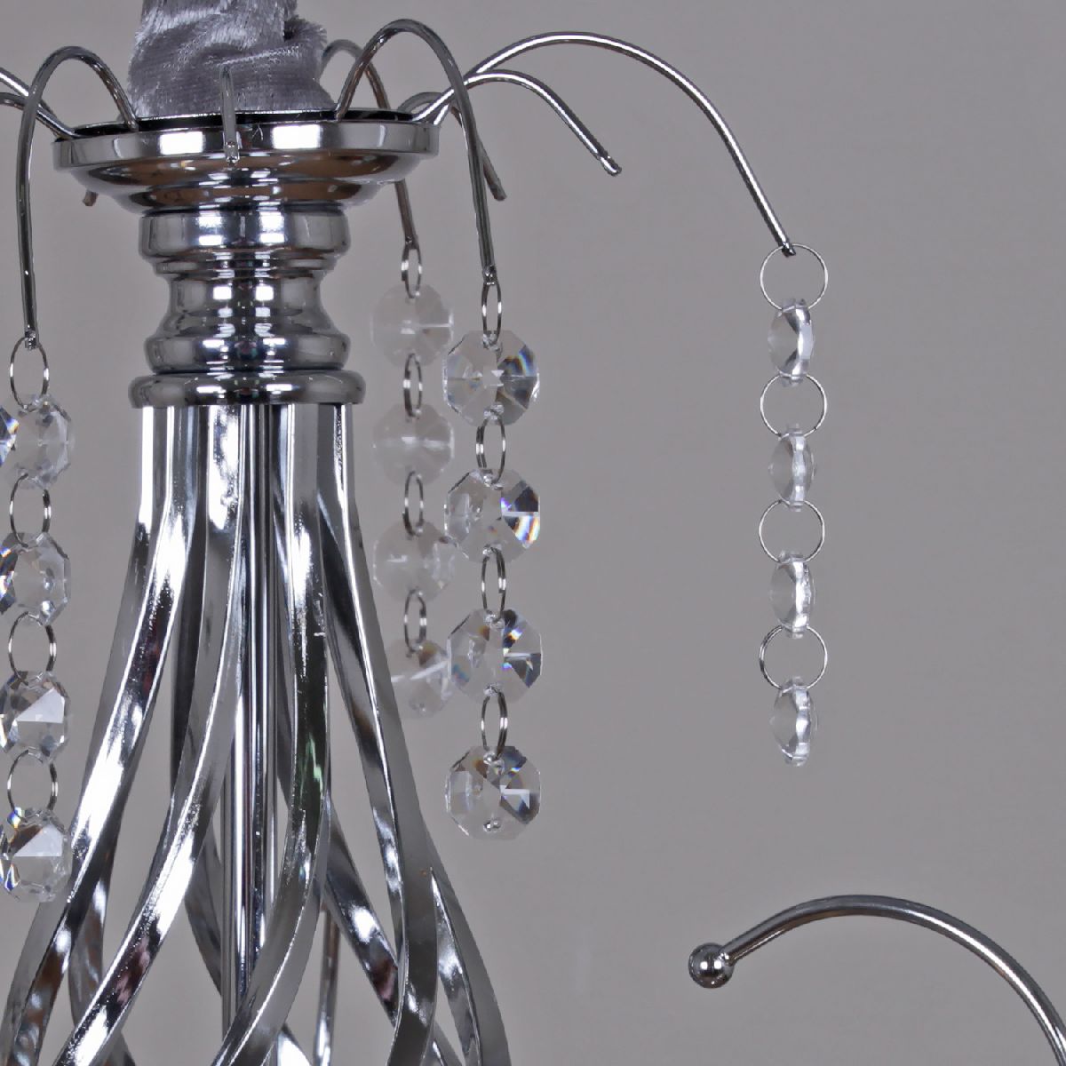 Подвесная люстра Reluce 02349-0.4-05 CR+CL Подвесная люстра Reluce 02349-0.4-05 CR+CL