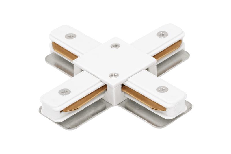 X-коннектор для однофазного трека DesignLed CN2-WH-X 003726 X-коннектор для однофазного трека DesignLed CN2-WH-X 003726