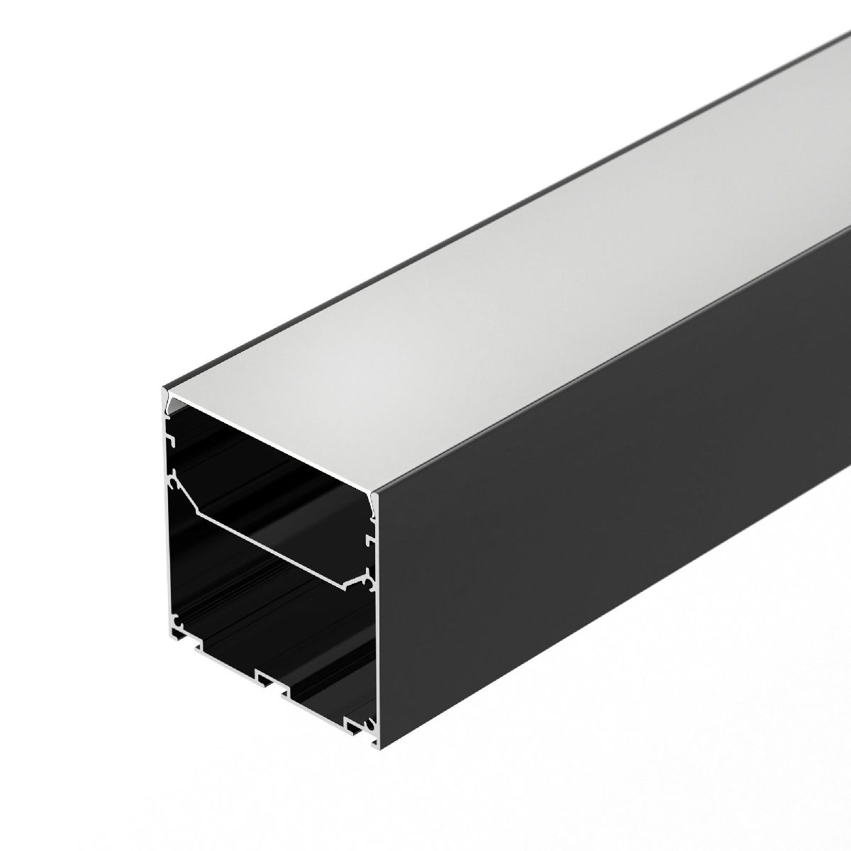 Алюминиевый профиль Arlight LINE-S-7575-2500 BLACK 041856 Алюминиевый профиль Arlight LINE-S-7575-2500 BLACK 041856