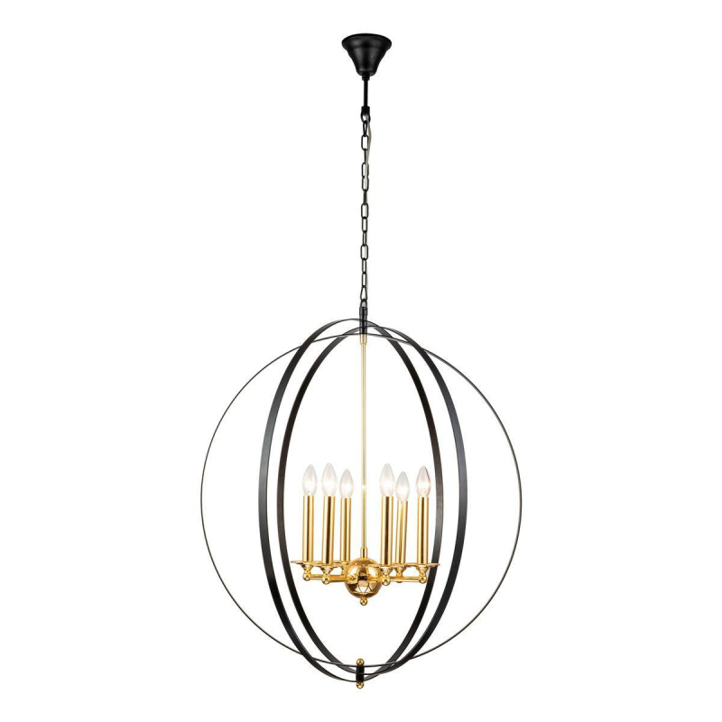 Подвесная люстра iLamp Element 9977-800 GoldBlack Подвесная люстра iLamp Element 9977-800 GoldBlack