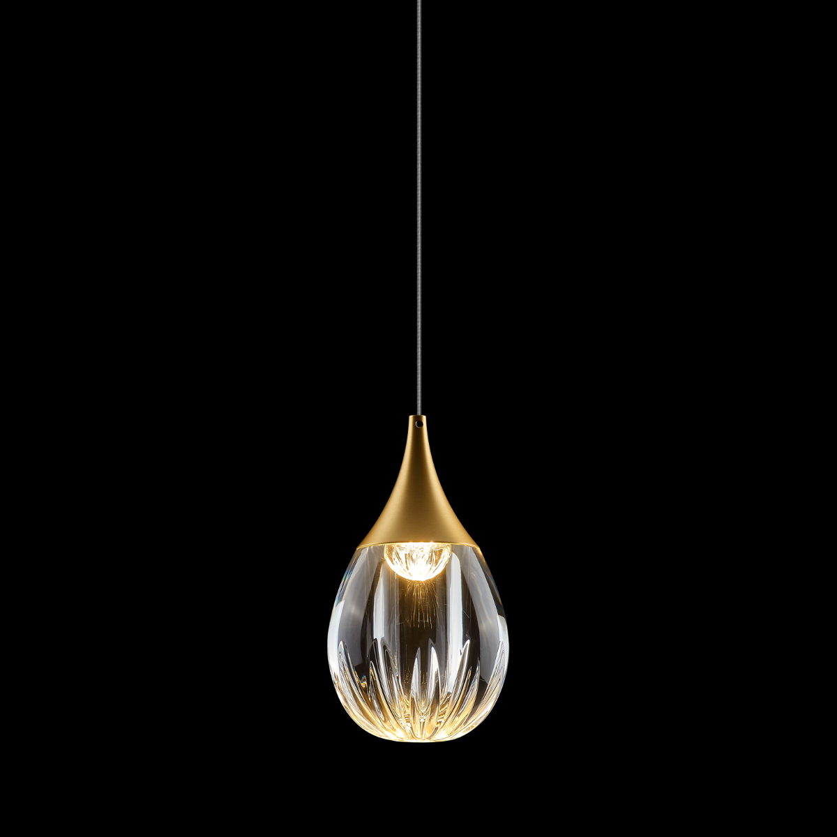 Подвесной светильник Delight Collection Stilla MD24001004-1A gold/clear Подвесной светильник Delight Collection Stilla MD24001004-1A gold/clear