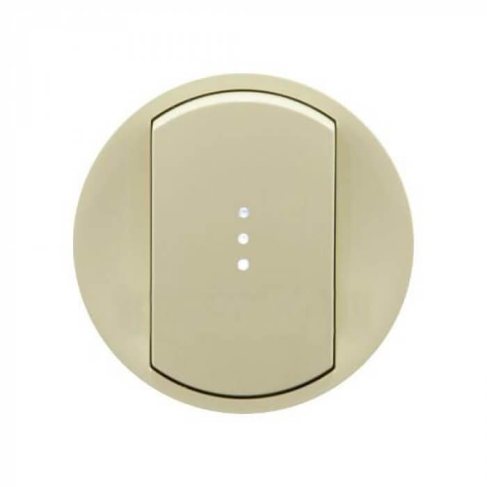 Лицевая панель Legrand Celiane выключателя одноклавишного с подсветкой слоновая кость 066210