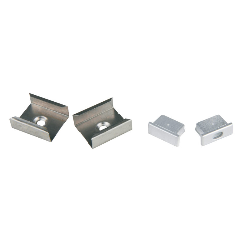 Комплект заглушек и скоб Uniel UFE-N02 SILVER A POLYBAG UL-00000622