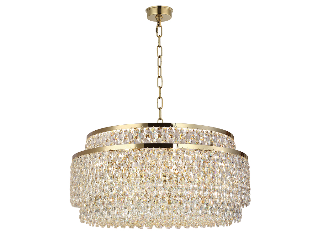 Подвесная люстра Newport Tiffany 8530/80 C gold polished М0070716 Подвесная люстра Newport Tiffany 8530/80 C gold polished М0070716