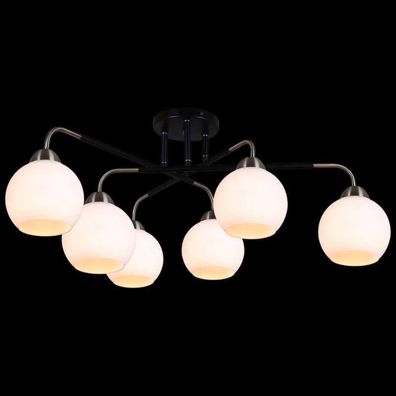 Люстра на штанге Illumico IL0252-6CSQ-79 BK AB Люстра на штанге Illumico IL0252-6CSQ-79 BK AB