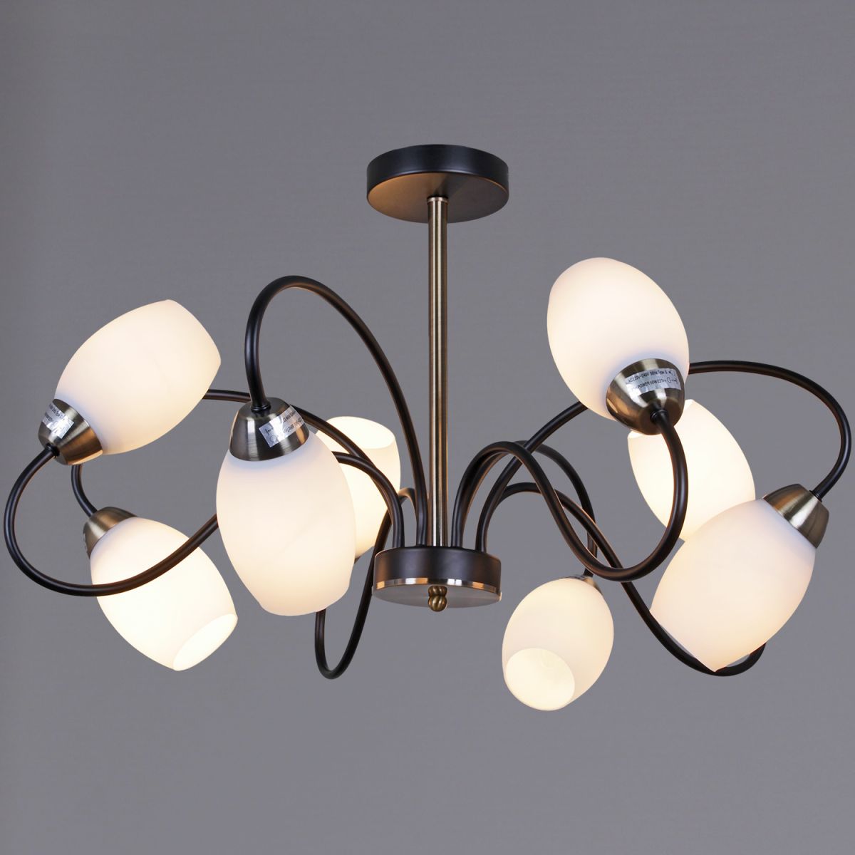 Люстра на штанге Reluce 01270-0.3-08B BK+AB