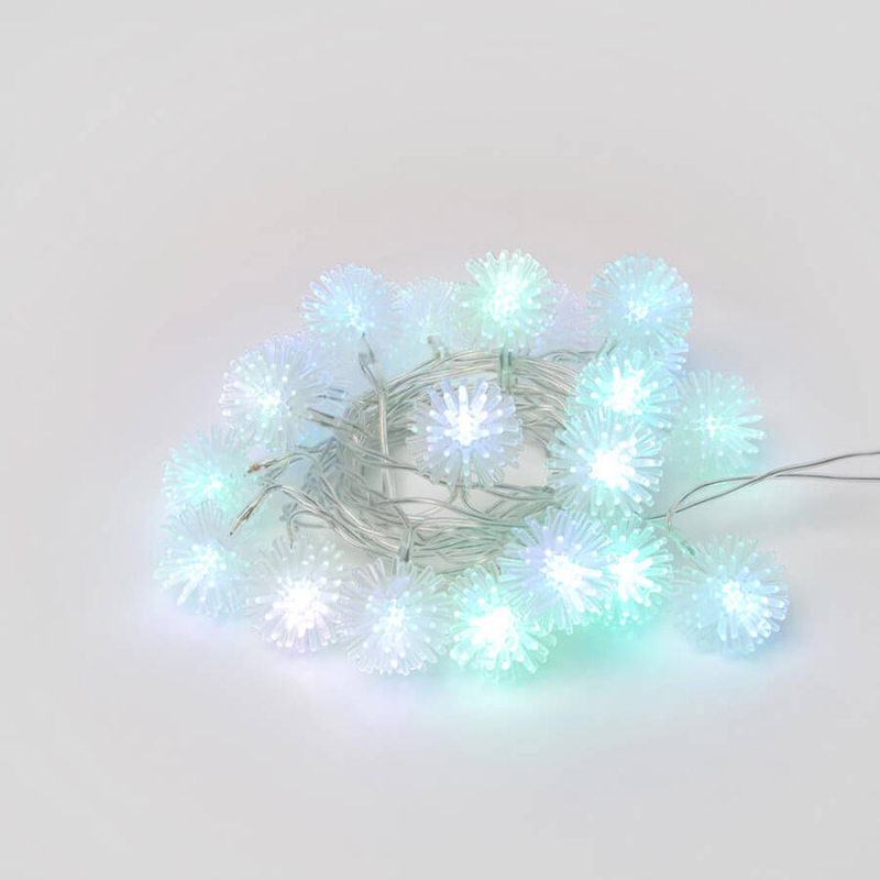 Светодиодная гирлянда (07921) Uniel Шарики 220V разноцветный ULD-S0280-020/DTA RGB IP20 BALLS