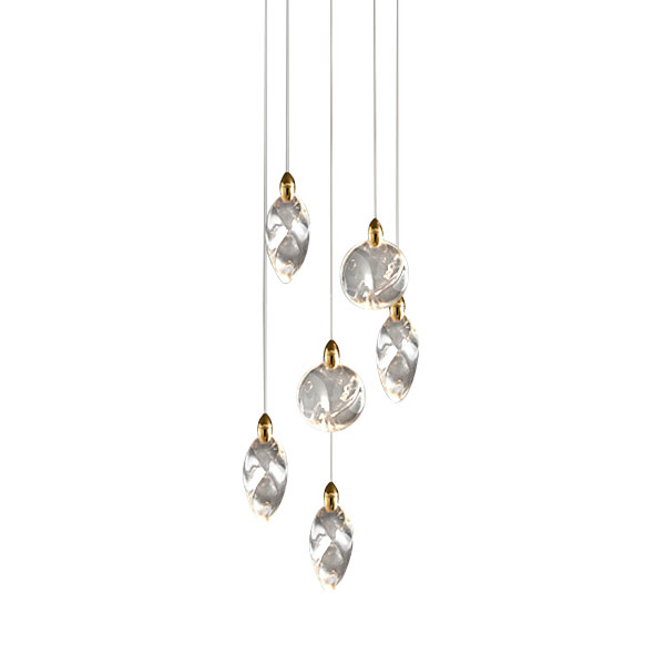 Подвесной светильник Delight Collection Colvin MT9176-6H titanium gold