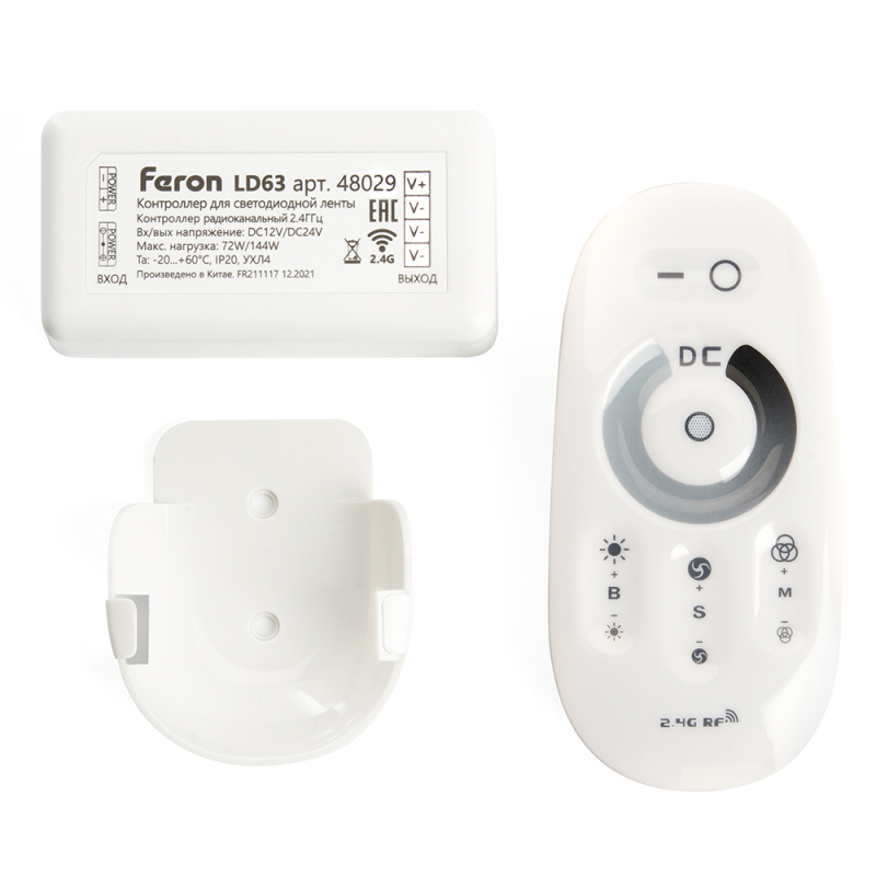 Контроллер-диммер для светодиодной ленты Feron LD62 48029 Контроллер-диммер для светодиодной ленты Feron LD62 48029