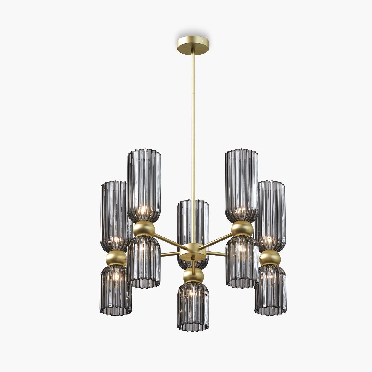 Люстра на штанге Maytoni Antic MOD302PL-10GR Люстра на штанге Maytoni Antic MOD302PL-10GR
