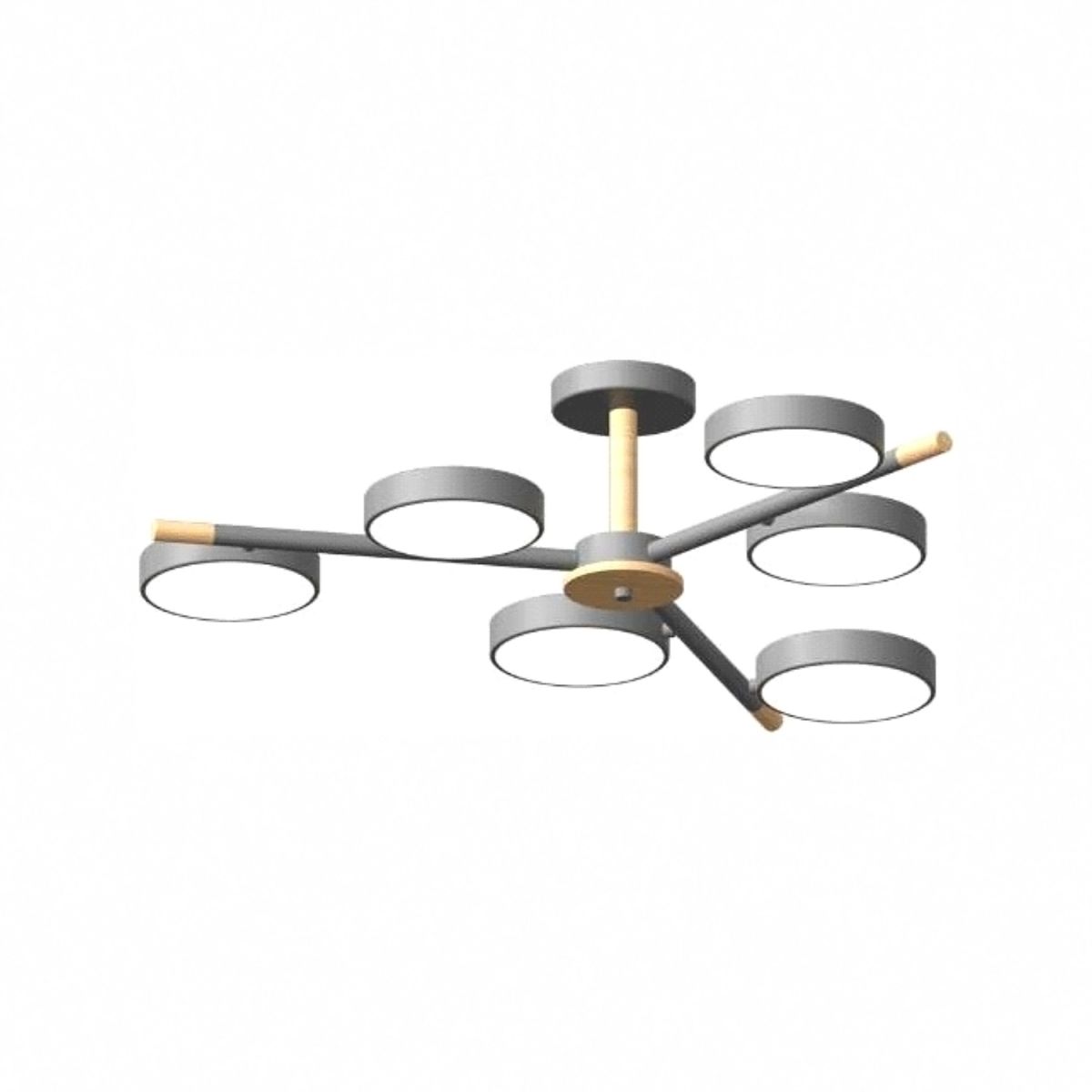 Люстра на штанге LED4U L3208-800 GR Люстра на штанге LED4U L3208-800 GR