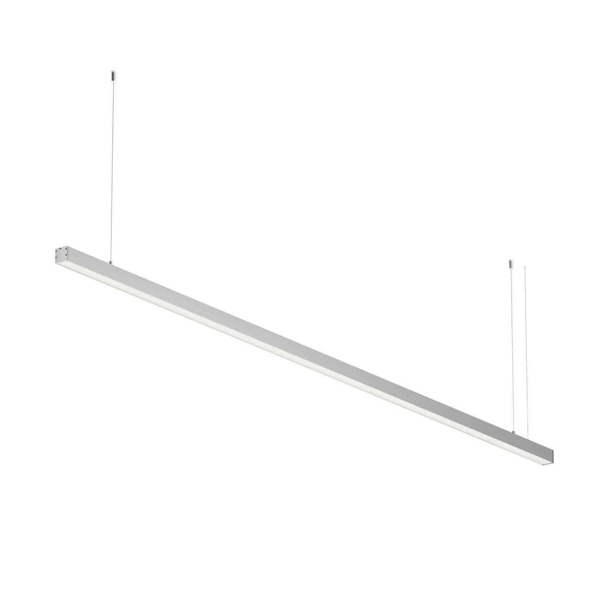 Линейный подвесной светильник Maytoni Technical 4000K 35x35 (Серебро, 2 м) LL312008