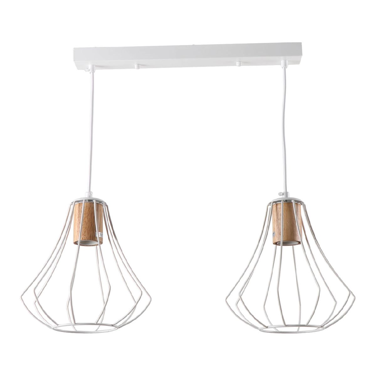 Подвесной светильник IMEX MD.9052-2-P-WH+WOOD