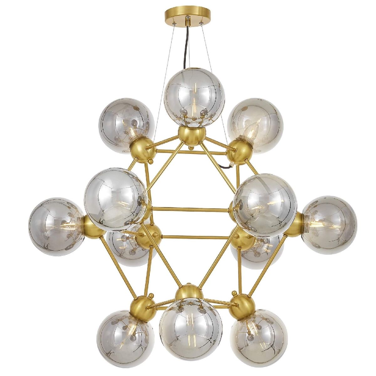 Подвесная люстра Lumina Deco Zodiak LDP 160N-12 MD+GY Подвесная люстра Lumina Deco Zodiak LDP 160N-12 MD+GY