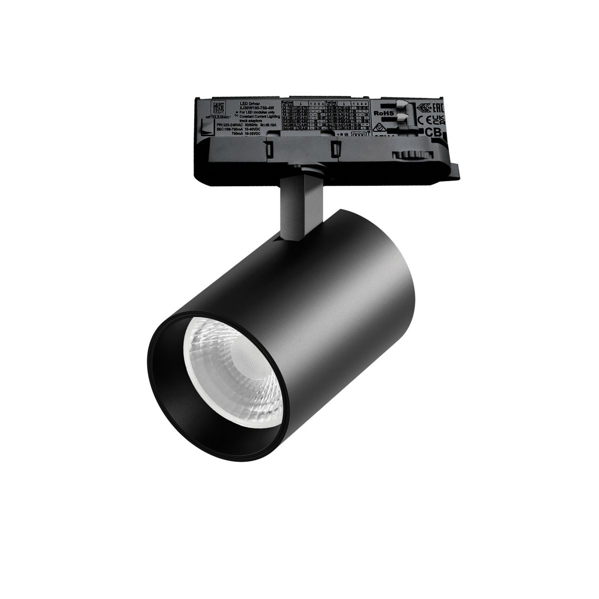 Трековый трехфазный светильник Quattro LED 36G с адаптером Lightstar Alta Base A5347QT36G (215347 + 594037 + 215303)
