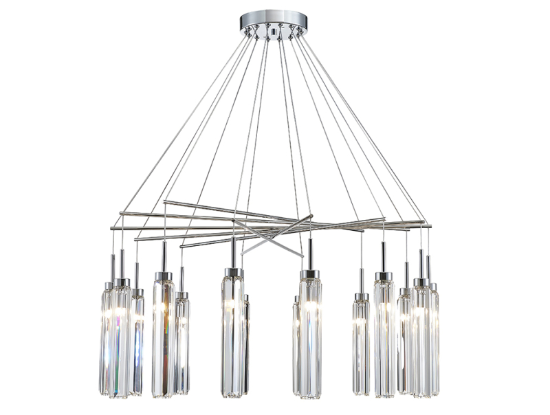 Подвесная люстра Newport 4524+10/S chrome М0068064 Подвесная люстра Newport 4524+10/S chrome М0068064