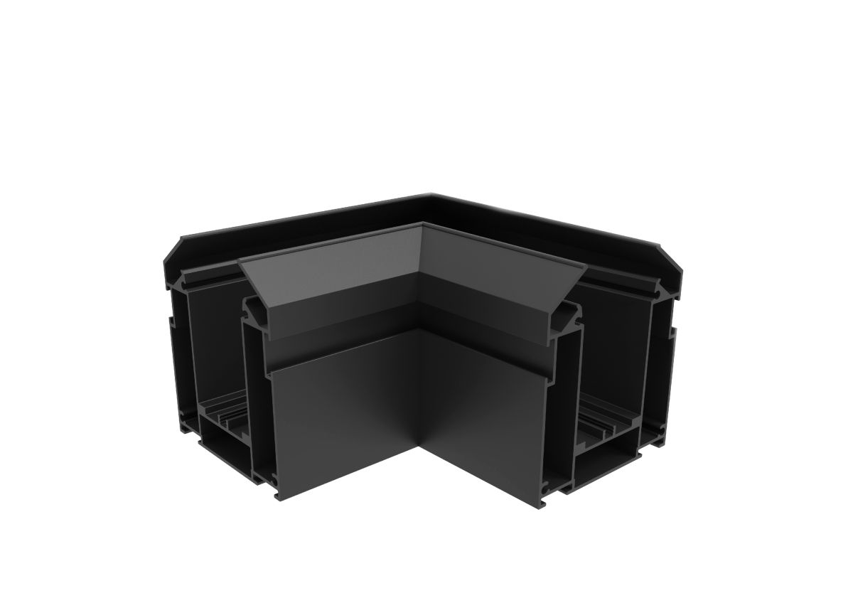 Коннектор угловой внутренний для шинопровода под натяжной потолок Hesby Lighting ElDeko HSBL_0172 Коннектор угловой внутренний для шинопровода под натяжной потолок Hesby Lighting ElDeko HSBL_0172