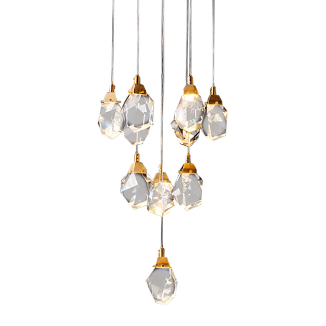Подвесной светильник Delight Collection Crystal rock MD-020B-11 gold Подвесной светильник Delight Collection Crystal rock MD-020B-11 gold