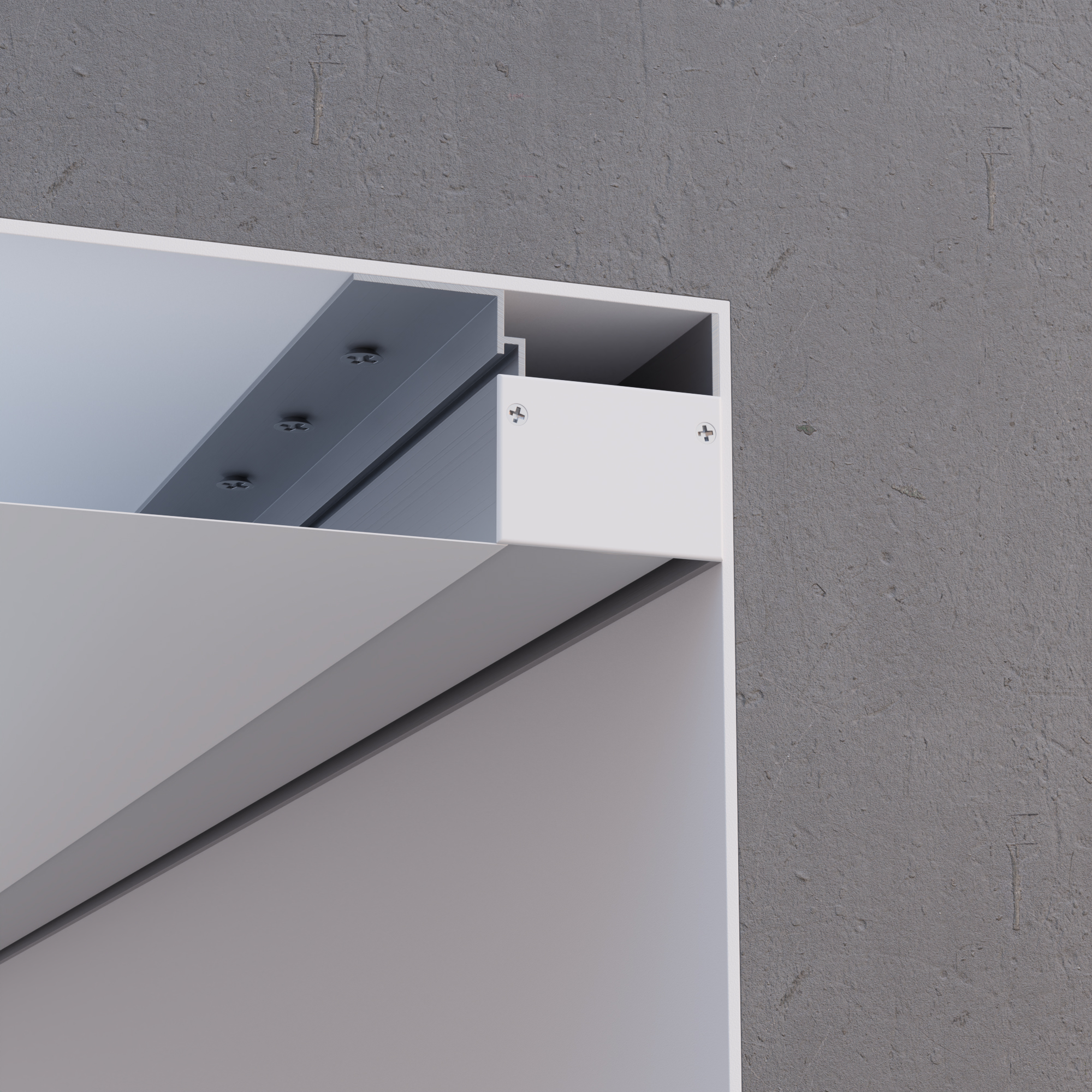 Алюминиевый профиль для натяжного потолка Apeyron 08-54