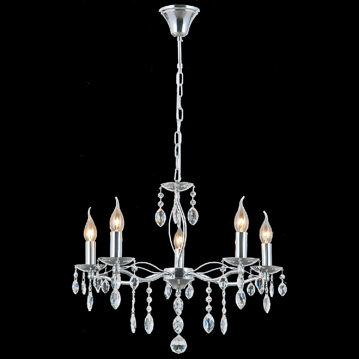 Подвесная люстра Illumico IL0266-5PSQ-24 CR CASTOR Подвесная люстра Illumico IL0266-5PSQ-24 CR CASTOR