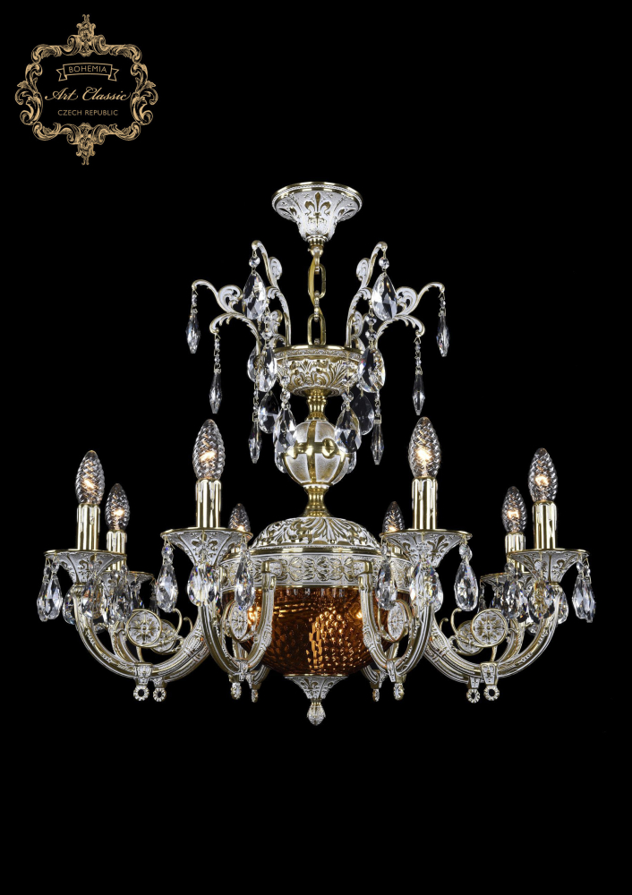 Подвесная люстра Art Classic 31.22.8.KR175SP.250IT.GW.Sp.Amber.1C