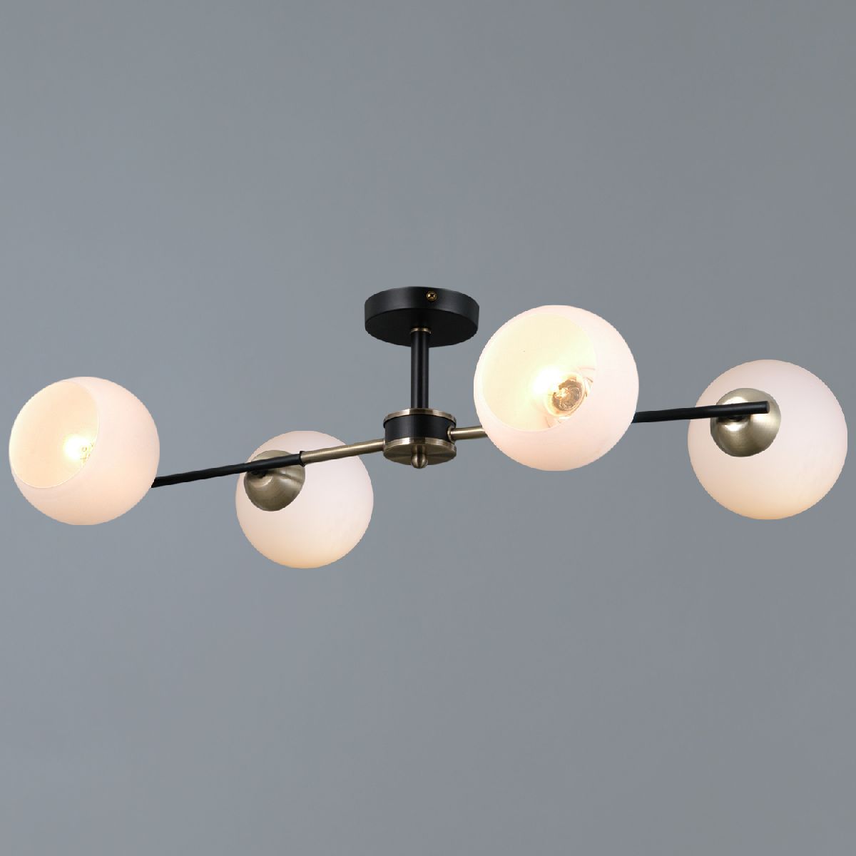 Люстра на штанге Illumico IL0469-4CSQ-24 BK AB LIBRA Люстра на штанге Illumico IL0469-4CSQ-24 BK AB LIBRA