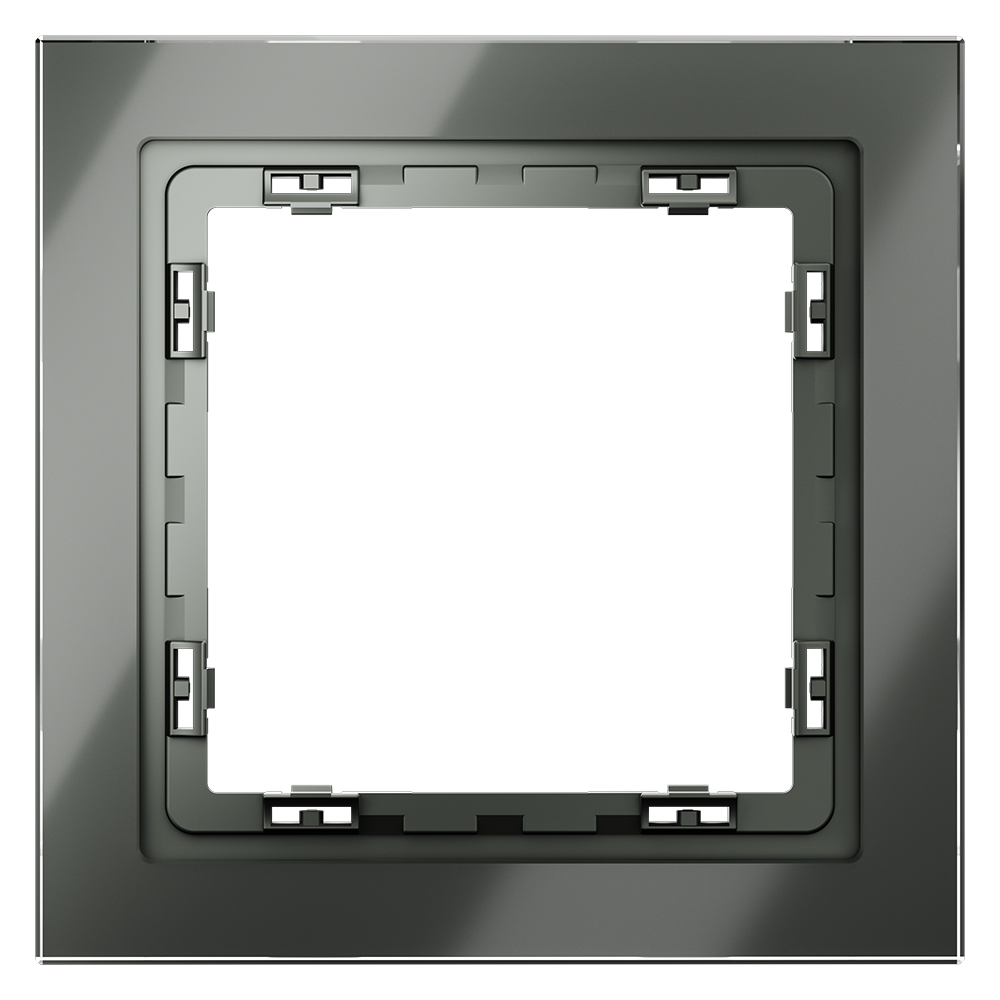 Рамка на 1 пост Voltum S70 VLS110106 (титан, стекло)