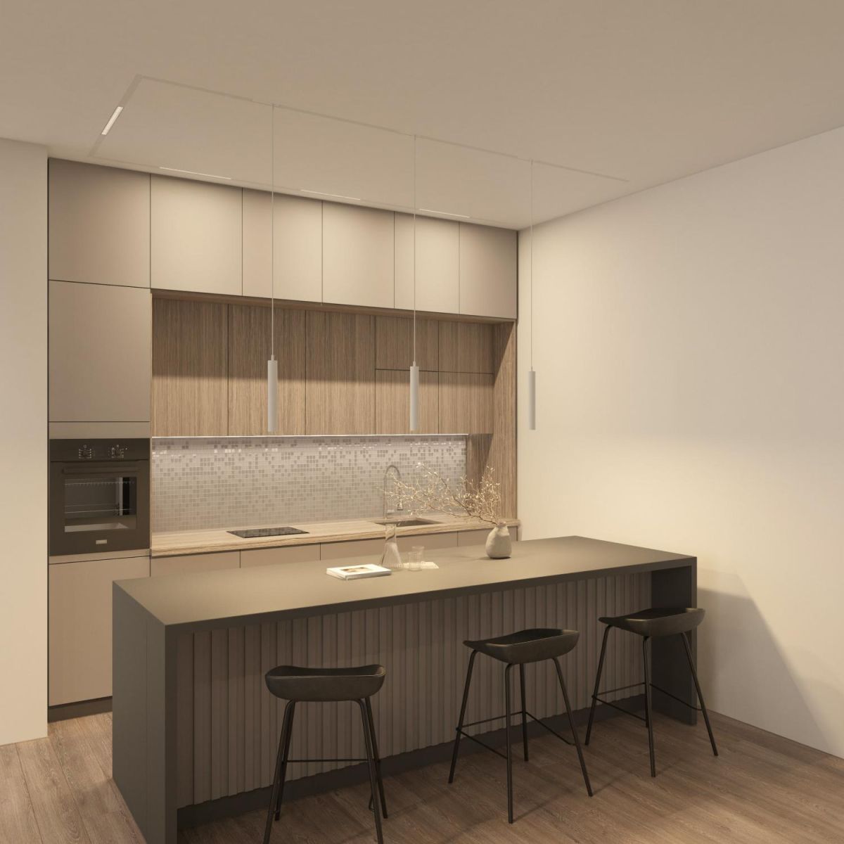 Трековый однофазный светильник Denkirs Simple Grill DK8102-WH