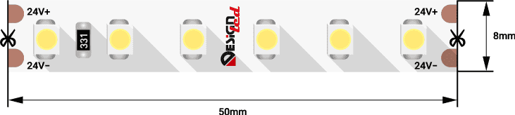 Светодиодная лента DesignLed DSG3120-24-WW3-33 012709