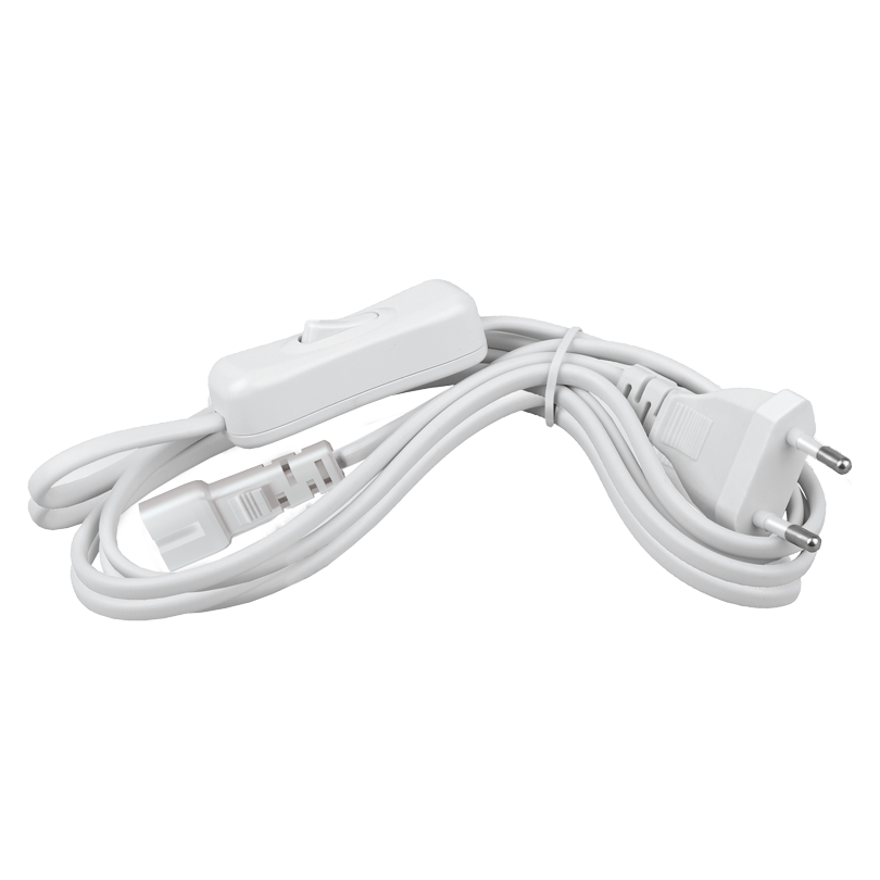 Сетевой шнур с выключателем Wolta WIC-CIC-2PIN-C7-PL