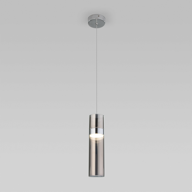 Подвесной светильник Eurosvet Lumen 50244/1 LED хром/дымчатый a061289 Подвесной светильник Eurosvet Lumen 50244/1 LED хром/дымчатый a061289