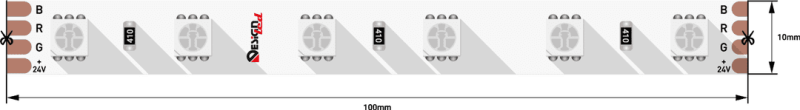 Светодиодная лента DesignLed DSG560-24-RGB-33 001653 Светодиодная лента DesignLed DSG560-24-RGB-33 001653